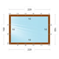 Мягкое окно 220x160 см, для веранды, беседки